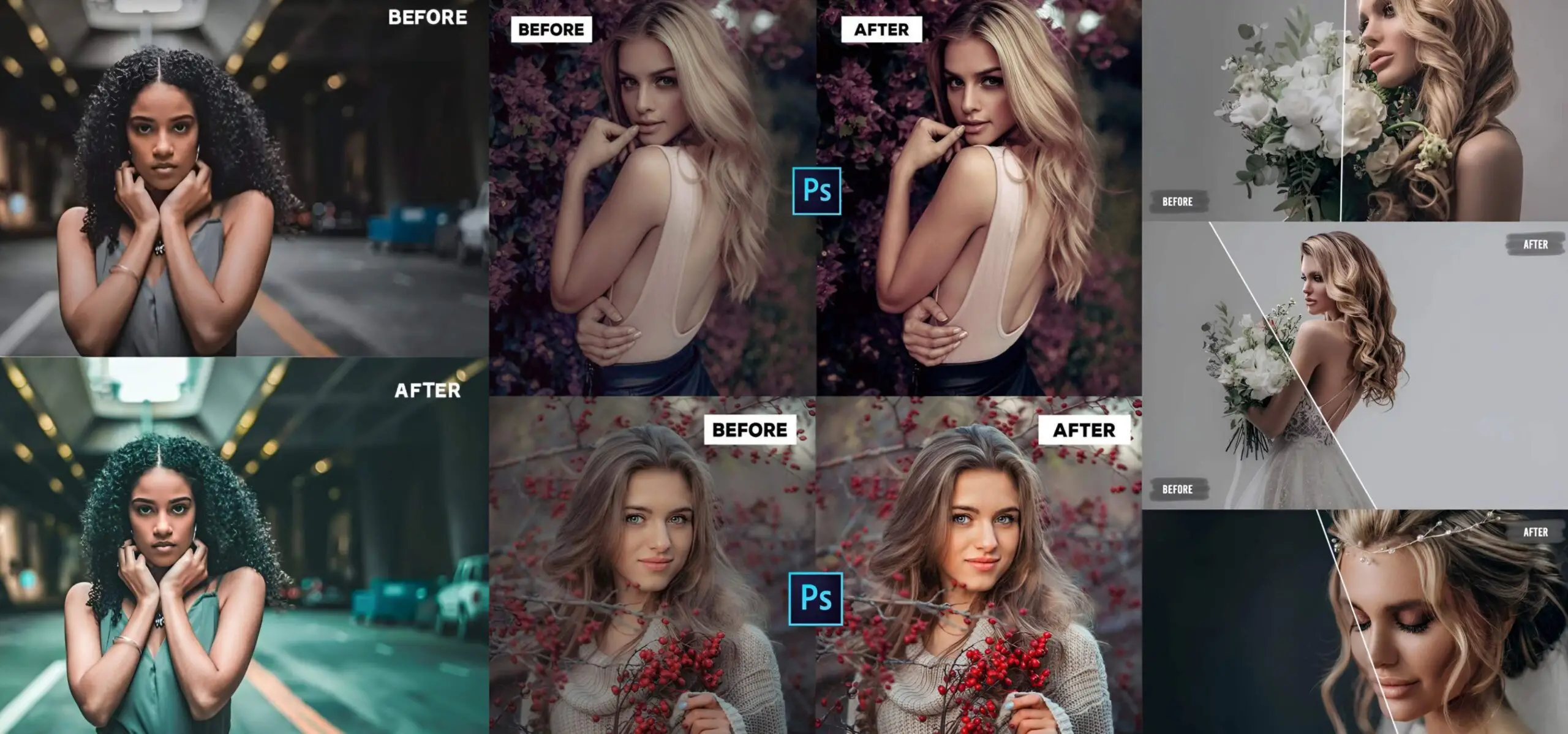 A collage showcasing premium graphic design work by Luminure