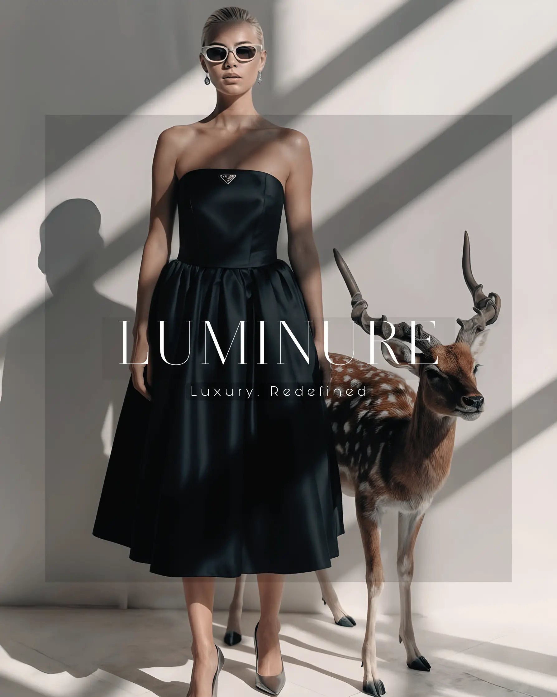 High-fashion inspired poster by Luminure featuring elegance, luxury, and modern aesthetics in design